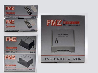 5x FMZ Fleischmann Zubehör: 2x Handregler 6820 + 2x Trafo 6810 + Control 4 6804
