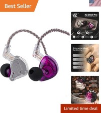 Ergonomic KZ ZS10 Pro Wired Earbuds - High-Fidelity Audio with Detachable Cable