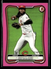 Elly De La Cruz 2026 Bowman Baseball Paper Pink Border 114/175 Reds [xz177