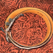 Brighton Onyx Men  s Brown Leather Belt Size 38