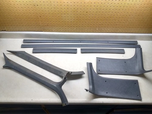 VTG OEM GM Headliner Trim Set, 1973-87 Squarebody, Reg. Cab, Charcoal Grey, USA!