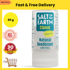 Salt of the Earth Natural Crystal Deodorant Classic  Fragrance Free Alum Stone