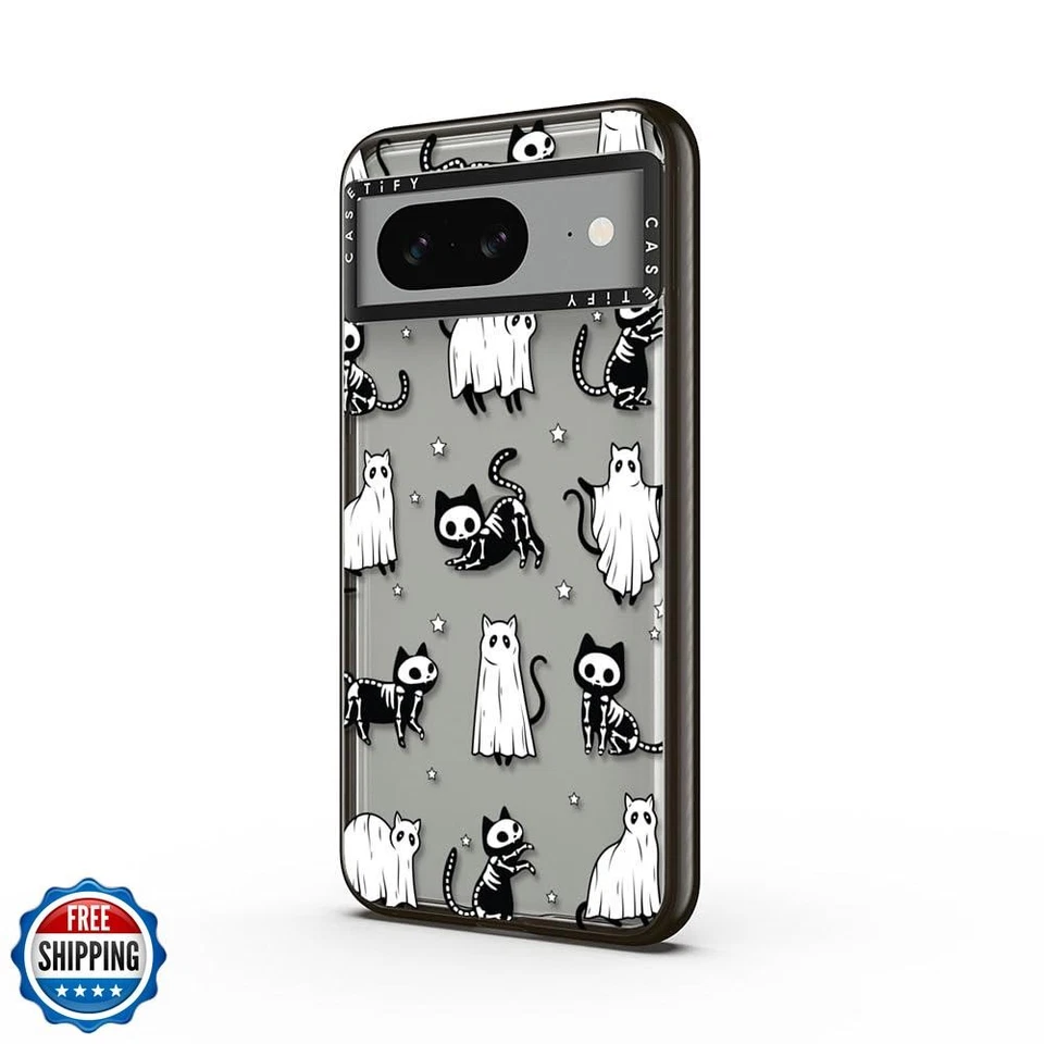 CASETiFY Impact 保护壳 适用于谷歌 Pixel 8 - 万圣节幽灵猫 an — 第 4/4 张图片