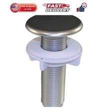 Rust Resistant Sink Hole Cover, 1-3/4 in, Brushed Nickel 89478