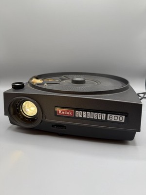 Vintage Kodak Carousel EL 600 Projector, Cord, Box, Fan Works, Lights Up, Runs!