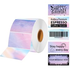 Joatuxul 2.25 x 1.25 Thermal Labels - Self-Adhesive 2.25"x1.25", Starry Sky 