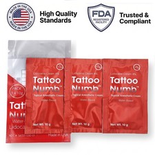 3 x 10g TattooNumb Lidocaine Numbing Cream Pain Relief Anesthetic Skin Numb