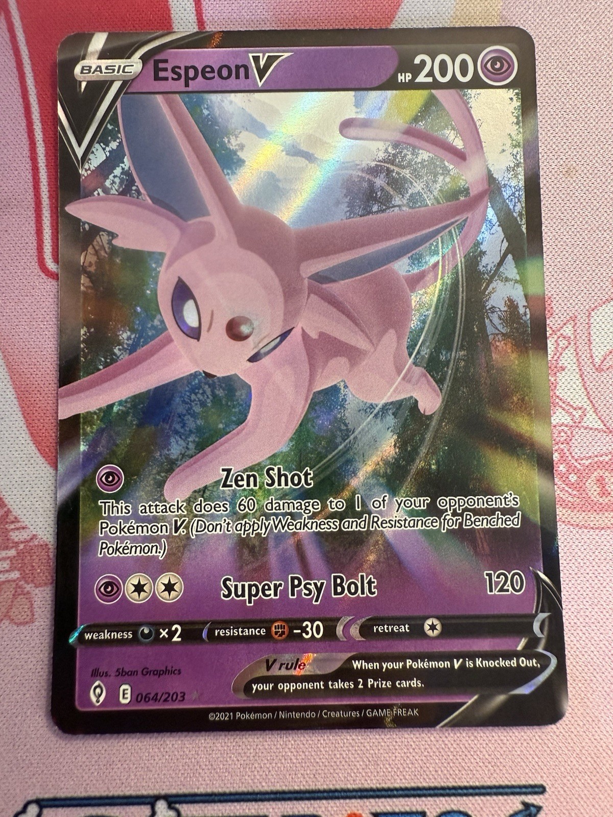 Espeon V 064/203 Evolving Skies NM Ultra Rare Pokemon Card