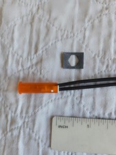 Amber Neon Panel Mount Indicator Light with Mounting Bracket, 125VAC, 5/16" Hole