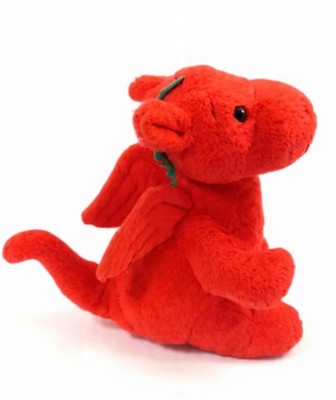 Manav Welsh Red Dragon Plush Soft Cuddly Toy Plüschtier Roter Drache Wales