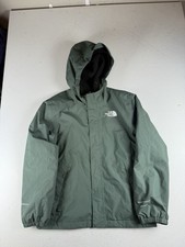 The North Face Kids Antora Rain Jacket Fleece lined Blue Boys Medium