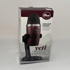 Blue Yeti Nano Premium USB Microphone Music Streaming - Red Onyx