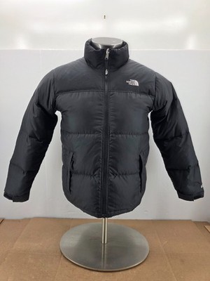 *FLAW The North Face 600 Puffer Goose Down Full Zip Jacket Black Youth Boys Size