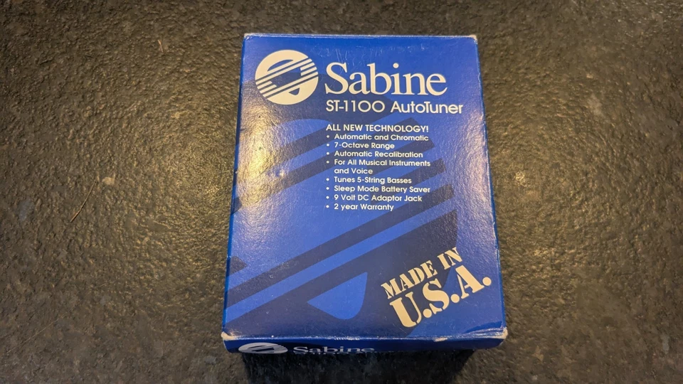 De colección Sabine ST-1100 AutoTuner Guitarra Bajo Instrumento Afinador Hecho en EE. UU. Foto 2 de 4