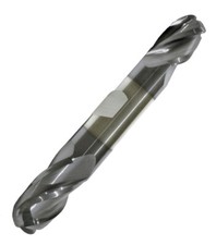 3/16 4 Flute Double Ball End Carbide End Mill TiALN Coated 3/8" Shank w/Flat USA