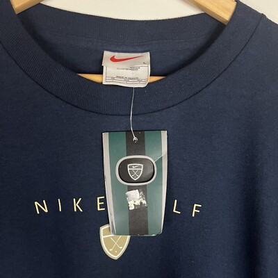 RARE 90s Vintage Nike Golf T Shirt Tiger Woods White Tag BRAND NEW