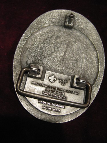 Vintage Boy Scouts Pewter Belt Buckle Dream the Most Do the Most Philmont Gd! - Picture 3 of 6