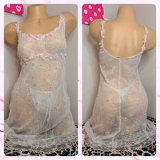 Rare Vintage Claire Pettibone Sequin Sparkle Chemise Sz XL 💖
