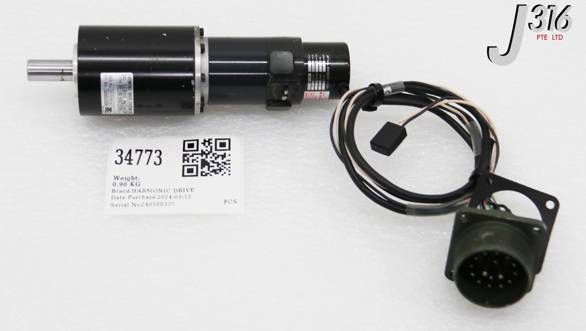 34773 HARMONIC DRIVE DC SERVO ACTUATOR W/ ENCODER ME-02-L RH-14D