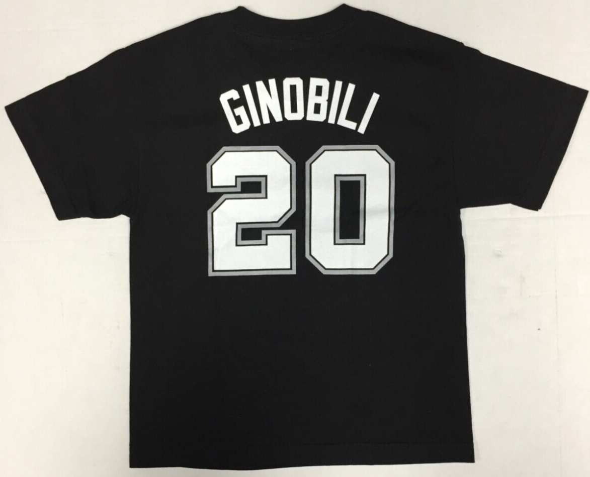 Manu Ginobili #20 San Antonio Spurs 2-Sided NBA Boys T-Shirt