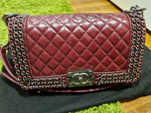 100% AUTH Chanel boy medium bag - Picture 1 of 13