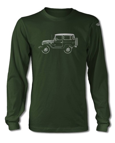 Toyota BJ40 FJ40 Land Cruiser 4x4 T-Shirt - Long Sleeves - Side View - 第 5/20 張圖片