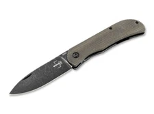 BOKER PLUS® Exskelibur II Framelock Micarta Pocket Knife 2.80" Blade D2 01BO367