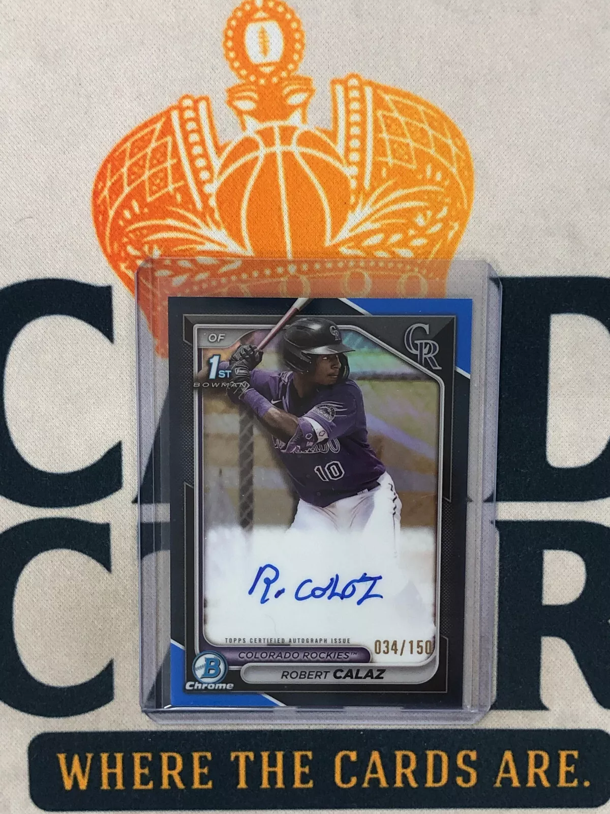 2024 Bowman Chrome ROBERT CALAZ 1st Bowman Blue AUTO /150 BL1