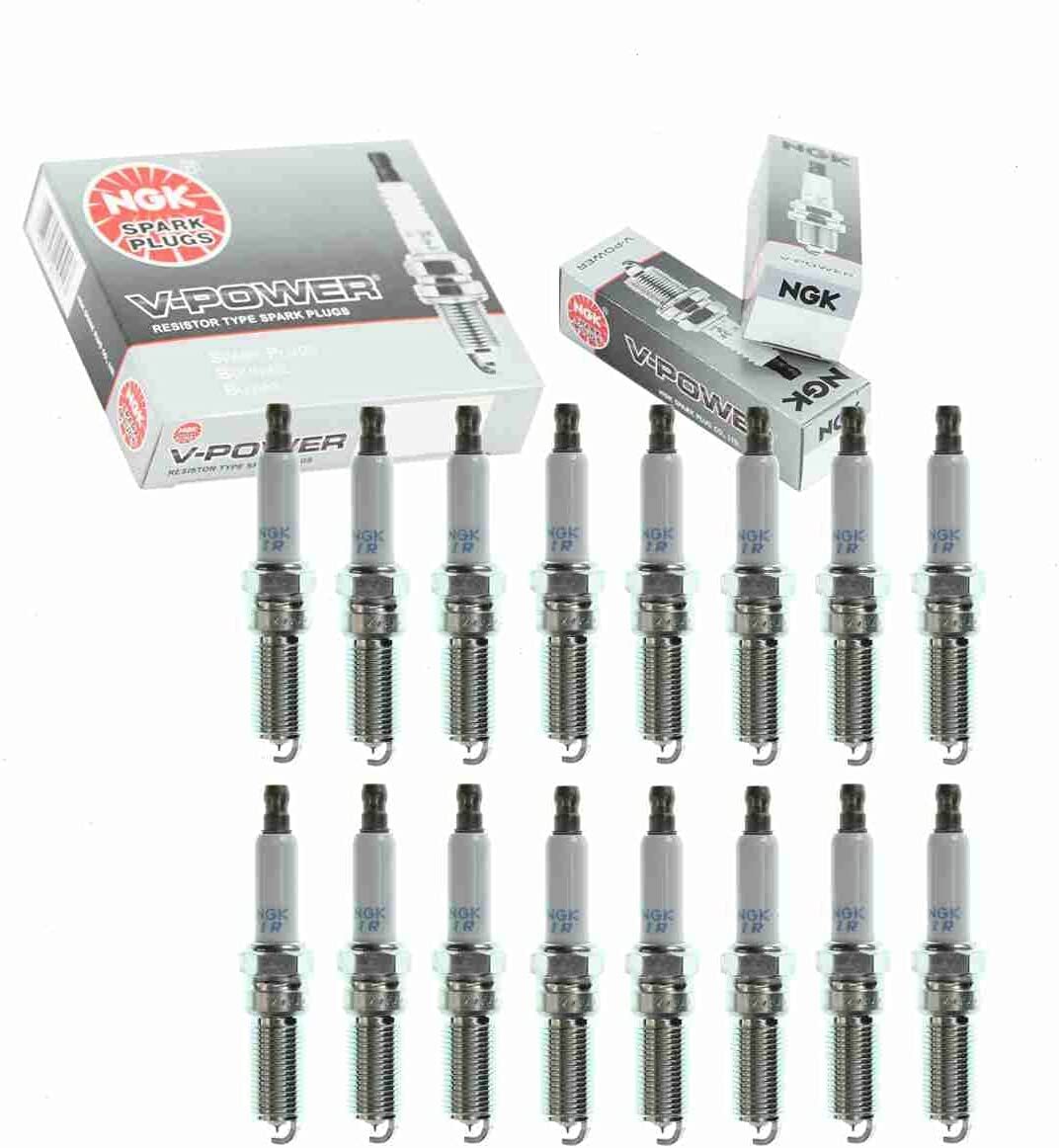 16pcs Set NGK V-POWER Spark Plugs LZTR4A-11 for DODGE RAM 2500 V8-5.7L 2003-2008