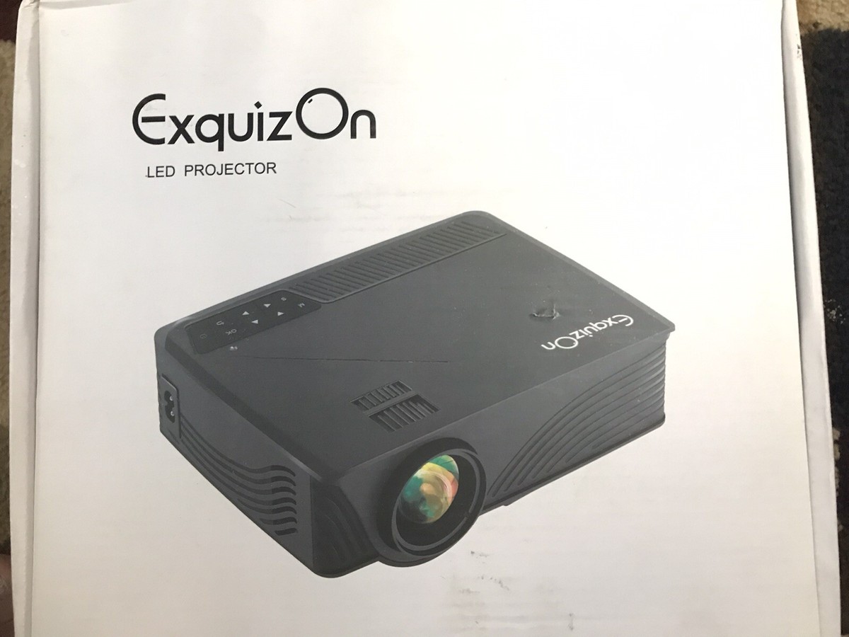 Wi-Fi対応　ExquizOn スマートミニプロジェクター ExquizOn Mini Projector Multimedia Home Theater | eBay