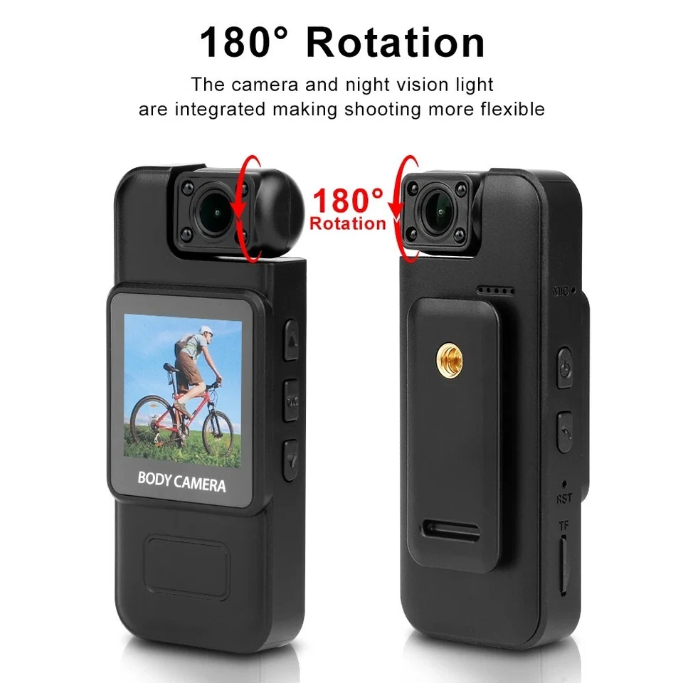 4K HD WiFi Mini Camera Portable Digital Video Recorder Color Screen Wearable Cam - Image 4 of 4