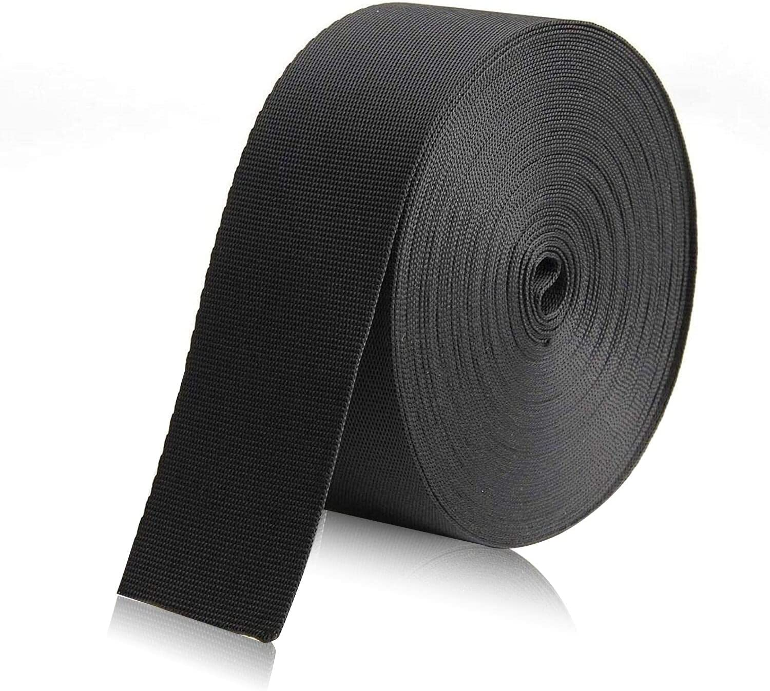 1.5 Inch Wide 10 Yards Black Nylon Webbing Strap，Polypropylene Straps for Bags,