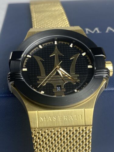 Maserati Potenza (R8853108006) Men's Gold Analog Quartz Watch - Picture 7 of 8