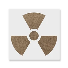 Radioactive Stencil - Durable & Reusable Mylar Stencils