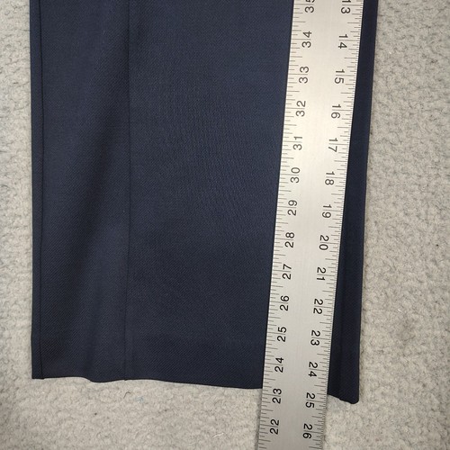 Ann Taylor The Kate Sailor Pants Women's 12 Navy Blue Button Front Wide Leg Crop - Picture 15 of 16