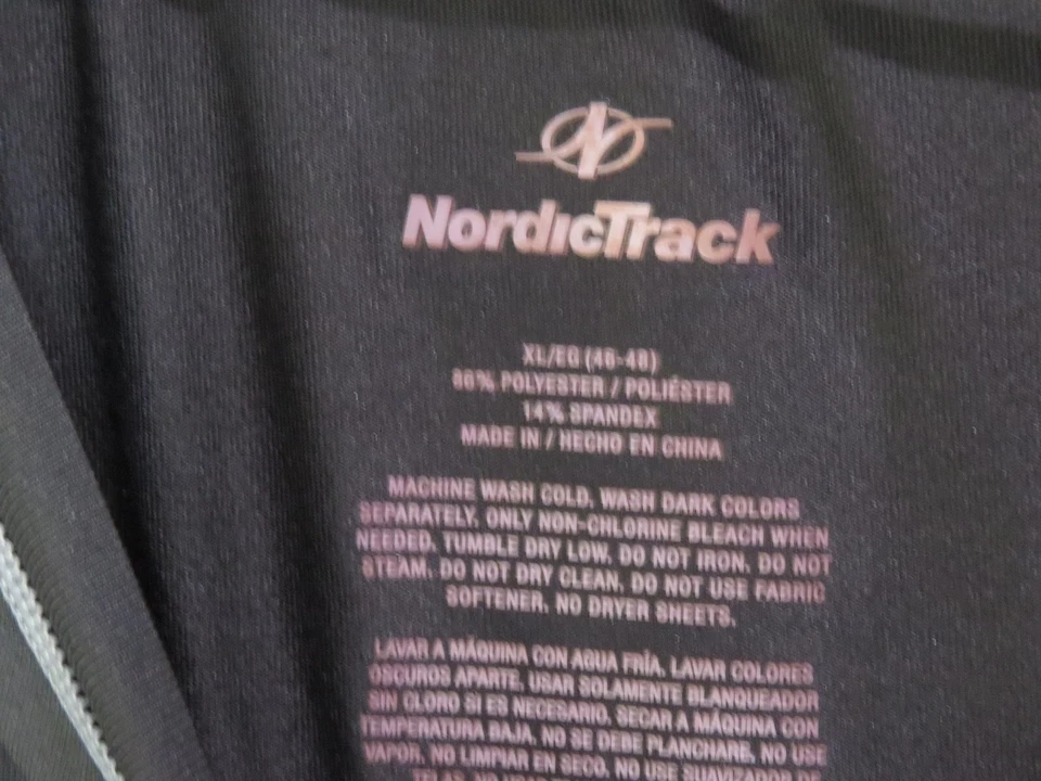 Camisa de pista nórdica para hombre XL negra sin mangas transpirable lisa pulóver ropa deportiva Foto 4 de 4