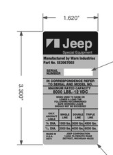 Warn Industries Winch Decal Sticker