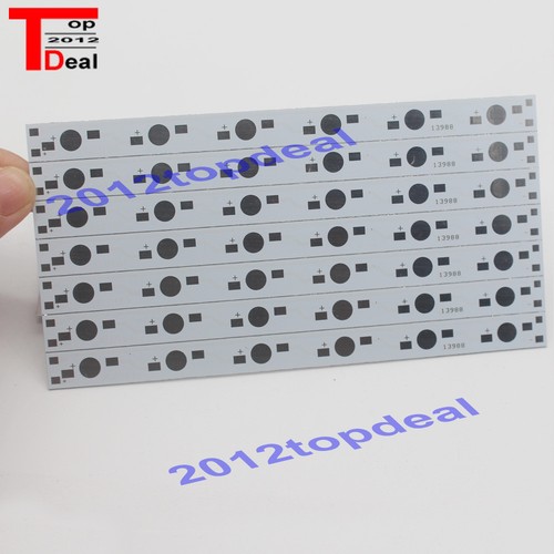 10pcs 140mm x 16MM Aluminium PCB Circuit Board for 6 x 1w,3w,5w LED in Series - 第 1/3 張圖片