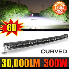 32inch SLIM Curved LED Light Bar Spot Flood Driving Offroad Bumper Truck SUV ATV