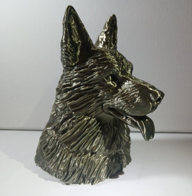 German Shepherd Statue/ Figurine ''Bronze'' 5 1/2 Inches
