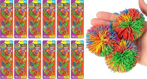 Soft Rubber Mini Fidget Balls 12 Pack - Ideal Sensory Toys for Kids Ages 4+ - Picture 3 of 9