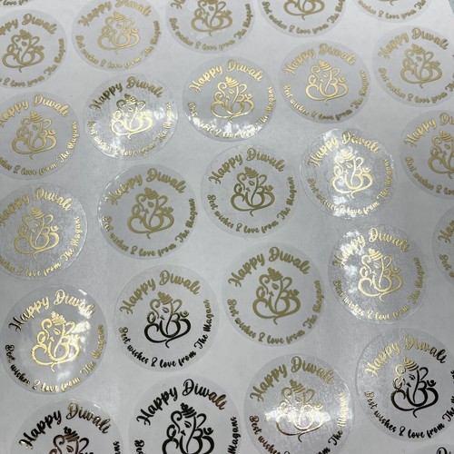 Ganesh Diwali Stickers, Happy Diwali Stickers, Personalised Diwali Stickers - Picture 5 of 5