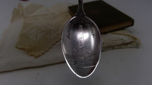 Sterling .925 Silver Souvenir Spoon - Lincoln's Home National Lincoln Monument - Picture 4 of 7