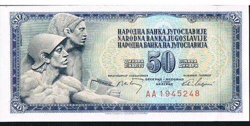 BILLETES YUGOSLAVIA 1955-1986 - ELIGE EN EL MENÚ DESPLEGABLE - Imagen 8 de 20
