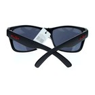 PASTL KUSH Sunglasses – Thin Square Frame With Rubber End Temples – Matte Black, 100% UV Protection