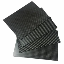 3K Real Carbon Fiber Board Plate Sheet Panel 0.5-8mm Thickness Black 200mmx250mm