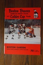 1972 Boston Braves vs Providence Reds AHL Playoff Program!  Terry O'Reilly.  Bx4