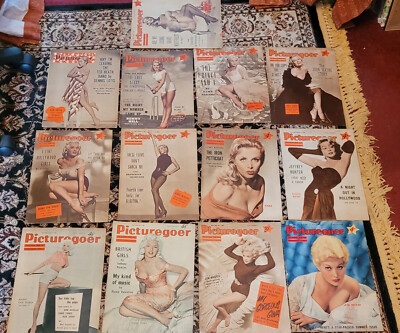 PICTUREGOER magazine x 13 Cheesecake covers mid-1950s Dors/ Mansfield/Novak etc