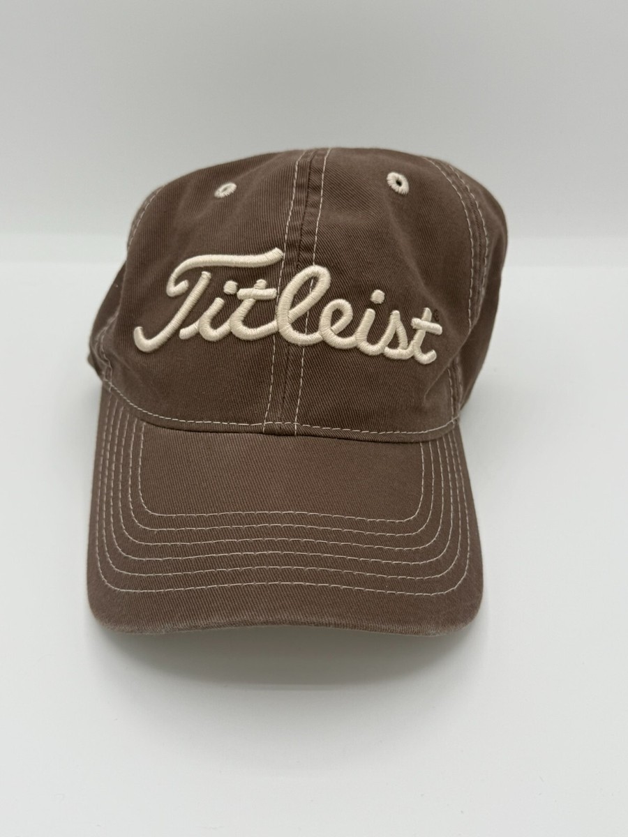 Titleist FJ Strap Back Cap Hat Khaki Tan Golf Brown Baseball Cap NEW ERA