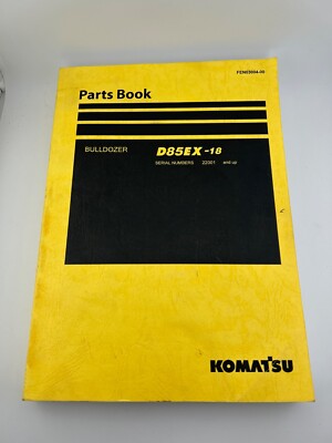 KOMATSU D85EX-18 PARTS BOOK BULLDOZER